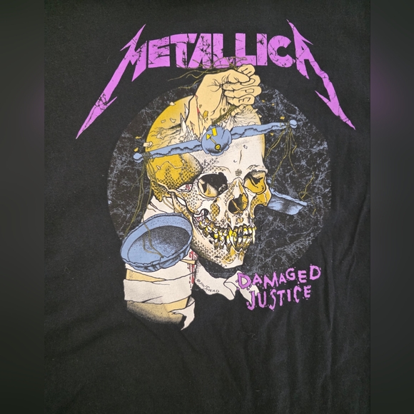 Metallica Oversized Black T-Shirt with Purple Graphic - Picture 5 of 7